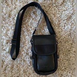 Vintage leather camera bag